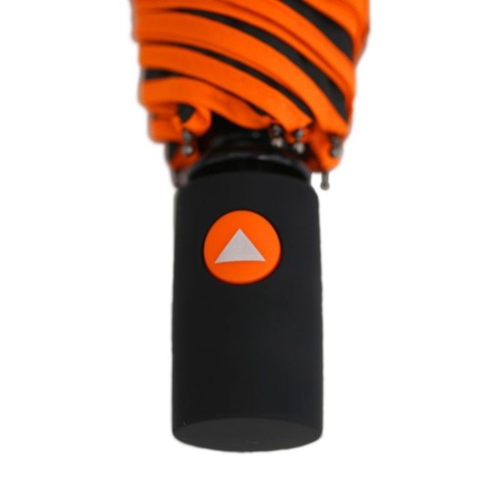 Складана напівавтоматична парасоля Bergamo SKY чорний/помаранчевий - 7040010