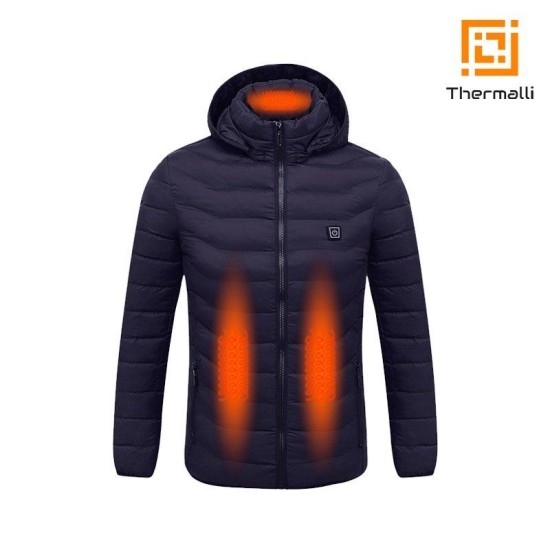 Куртка  з підігрівом Thermalli Cimone темно-синій - 10880244